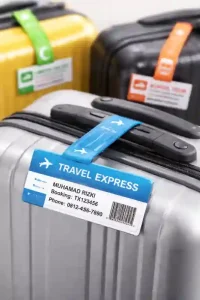 Cetak Tiket Gelang untuk Koper